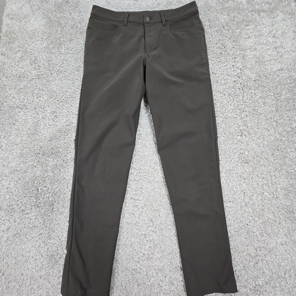 Lululemon ABC‎ Pant Mens 30 (Fits 30x31) Gray Classic Warpstreme Stretch Office - Picture 1 of 11